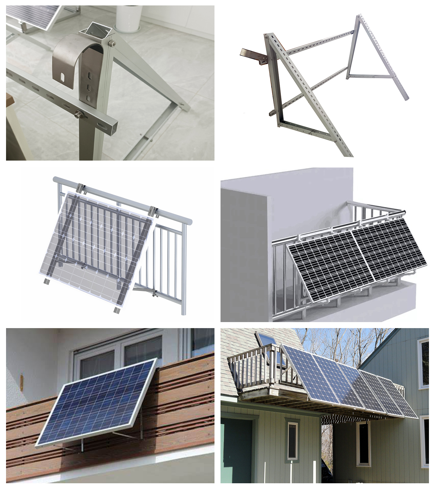 Balkon Solarmontagesystem