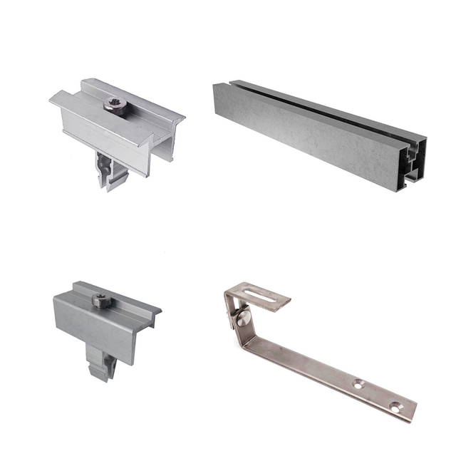 Solarpanel Montagebrielung mit Fliesendachhaken für Asphaltschindeldach -Montagestruktur 