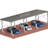 Solar-Carport-Montagesystem, Dual-Pfosten-Betonfundament, Solar-Carport-Regal