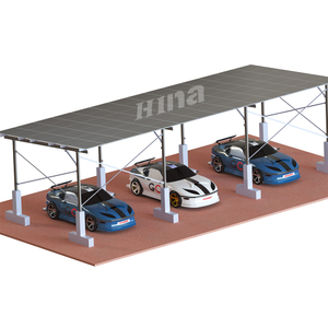 Solar-Carport-Montagesystem, Dual-Pfosten-Betonfundament, Solar-Carport-Regal