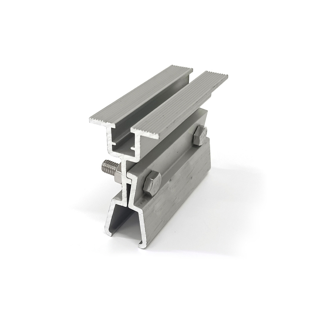 Solar-Befestigungsklemmen aus Aluminium, Solarklemme für Metalldach-Montagesystem