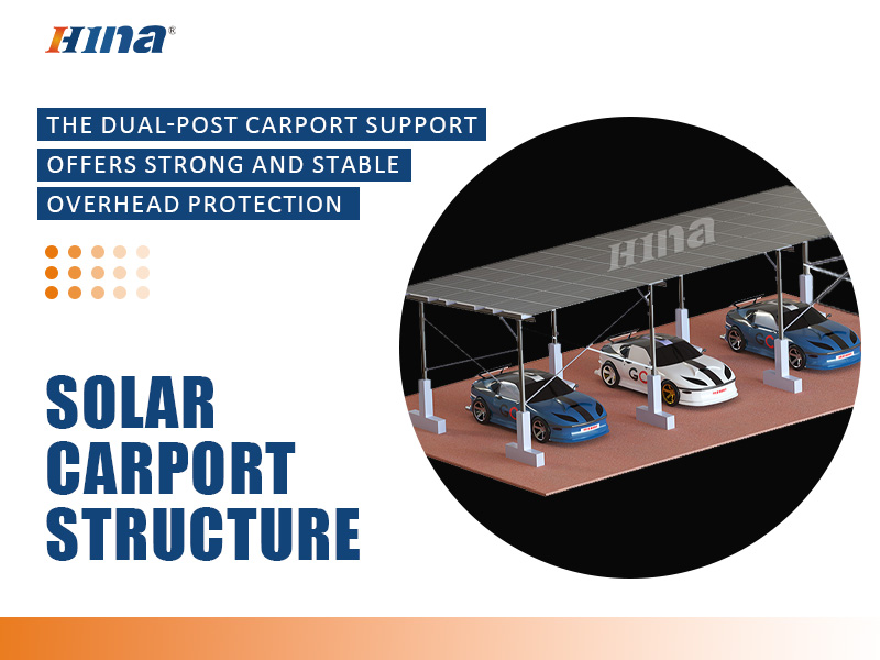 Doppelsäulen-Solar-Carport-Montagesystem – hochfeste PV-Carport-Struktur