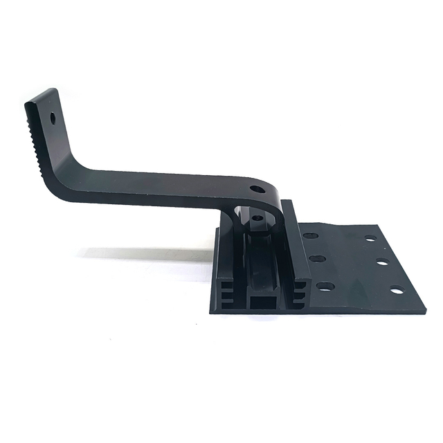 Aluminium-schwarze Halterung, Solarziegel-Dachhaken-Lösung für Solarstromanlage für Zuhause
