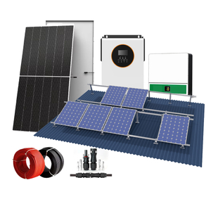 Solarpanel aus Grid Solar Energy System PV Panels Kit einfache Installation für die Home -Dach -Montage