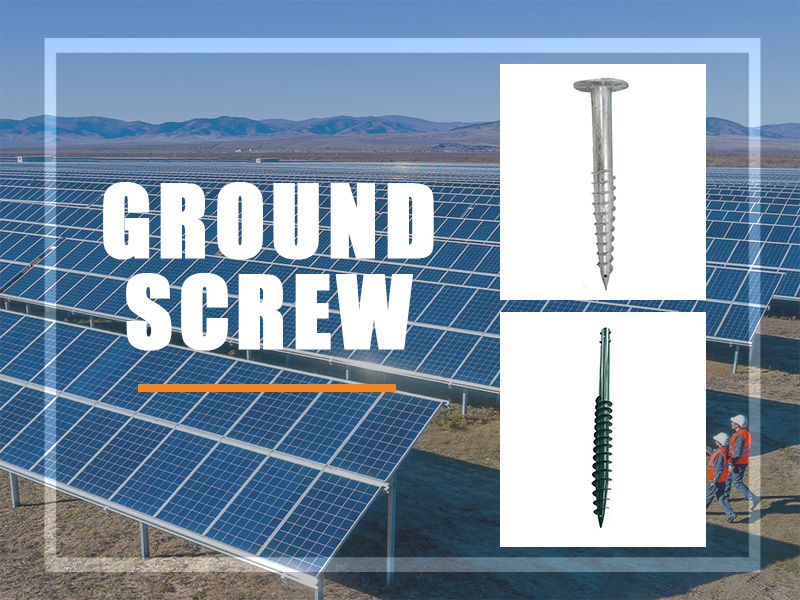 Spiralförmige Erdungsschraube in Solarmontagesystemen