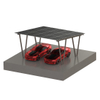 Solarpanel-W-Carport-Solarmontagesystem mit vier Säulen