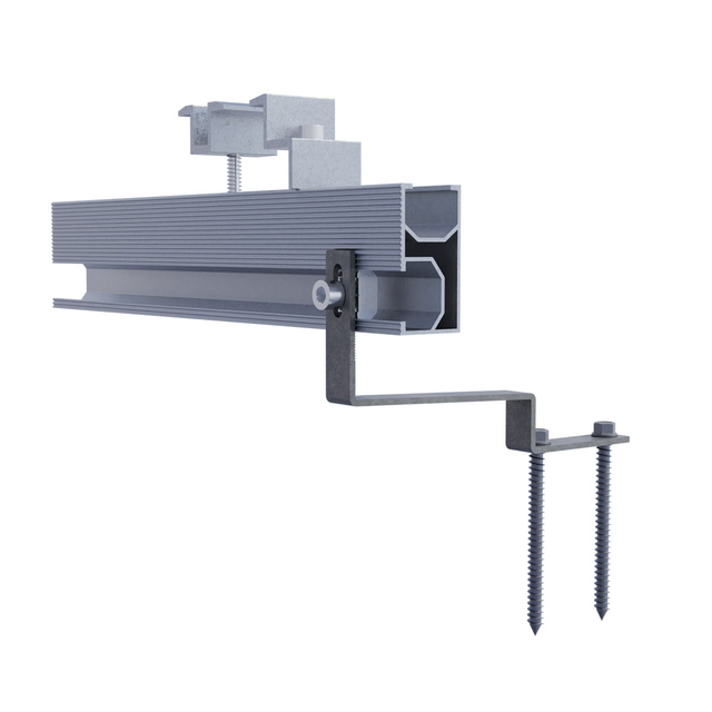 Solarpanel -Dach -Asphaltschindeln Haken Kits Metallblech Solardach Photovoltaik Montagesystem