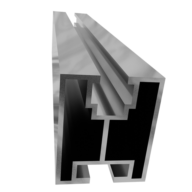  40x40 Aluminiumprofil-Strangpressprofil, eloxierte Solarhalterungsschiene, Solarmontageschiene mit DIN557