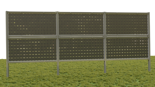  Vertikales Solarpanelsystem mit Solar-Bodenmontagestruktur