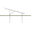 Doppelpoliges Solarpanel-Bodenmontage-Solar-PV-Struktursystem-Erdungsschraubenfundament