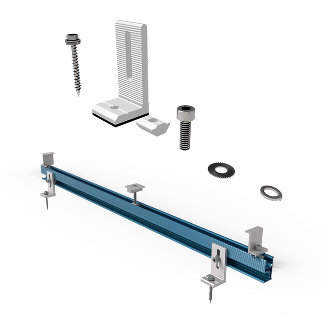 Solarpanel L Füße Klammer Montage mit Blech Metalldachhalterungssystemen
