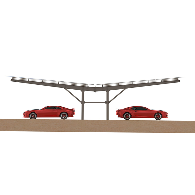 Zweireihiges 20-kW-Solarmodul-Montagesystem für die Carport-Installation