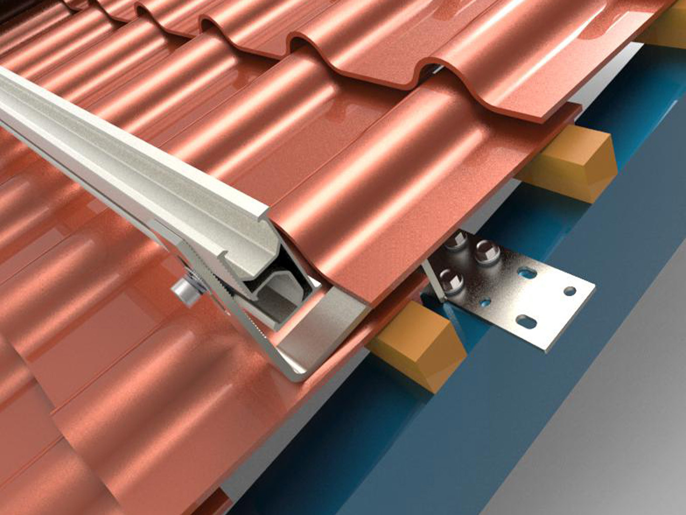 Wie können Aluminium -Fitnes & Dachhaken mit Solar -Montagesystemen mit Stromversorgungshaken versehen?