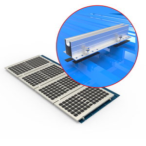 Aluminium Mini -Schienen -Solarpanel -Halterungshalterungs -Kit für Metalldach -Montagestruktursystem