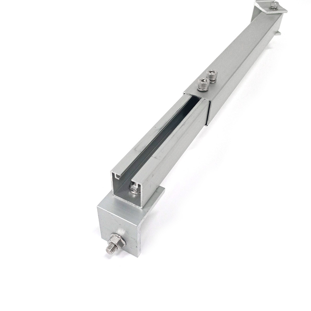 Aluminium-Solarpanel-Neigungshalterungs-Set, flache Montage, verstellbares Bein