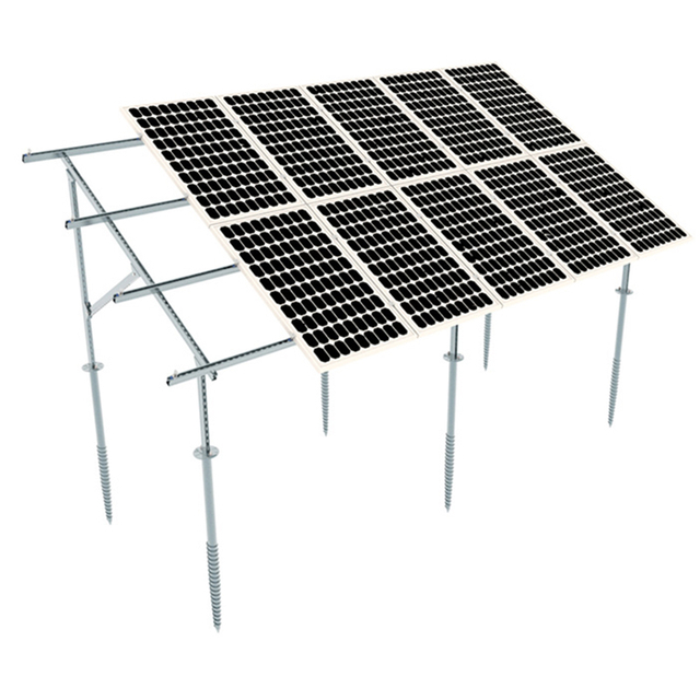 Günstigstes Bodenmontage-Solarregalsystem. Solar-Bodenmontagesystem