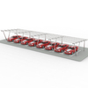Solarpanel-N-Säulen-Carport-Montagestruktur für das Parken von Autos