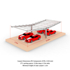Y-Typ-Struktur Solar-PV-Carport-Montagehalterungen System Solar-Carport-Struktur
