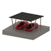 Solarpanel-N-Säulen-Carport-Montagestruktur für das Parken von Autos